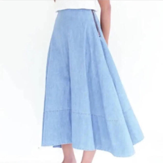 MADISONBLUE - マディソンブルー ロングスカート シャンブレー マキシスカートの通販 by 対応ゆっくり⭐️mint's shop