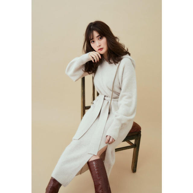 Relax Hooded Knit Dress  Herlipto