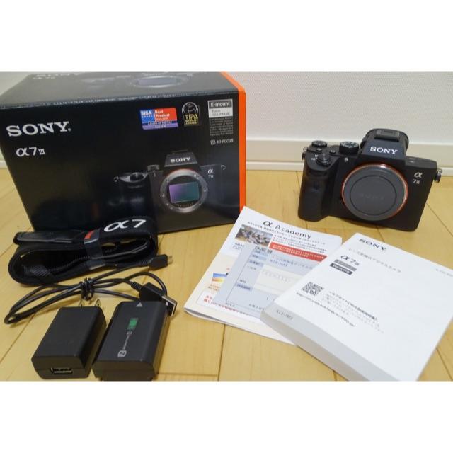 SONY(ソニー)のSONY α7Ⅲ ボディ 美品 スマホ/家電/カメラのカメラ(ミラーレス一眼)の商品写真