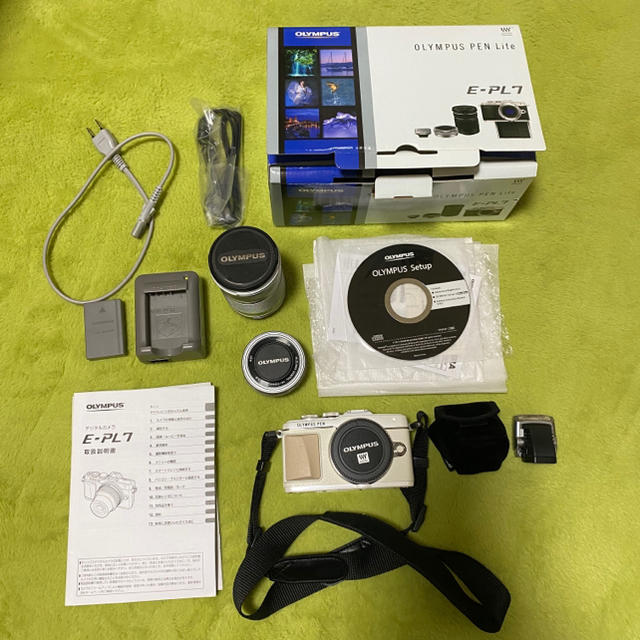 OLYMPUS(オリンパス)のOLYMPUS PEN Lite EｰPL7 スマホ/家電/カメラのカメラ(ミラーレス一眼)の商品写真