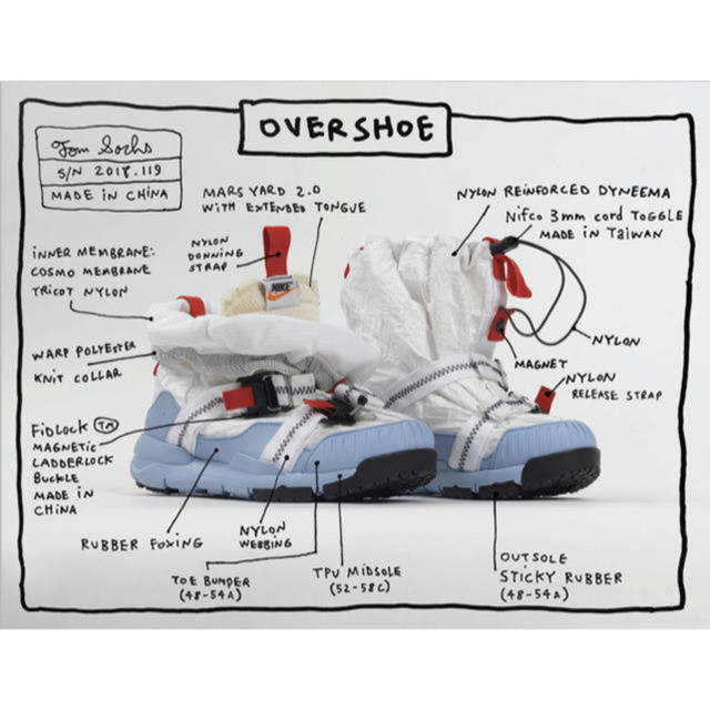 レビュー投稿で選べる特典 Tom Sachs Mars Yard Overshoe 27.5