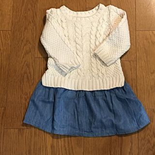 ベビーギャップ(babyGAP)のbaby GAP ニットワンピース　100 ３years(ワンピース)