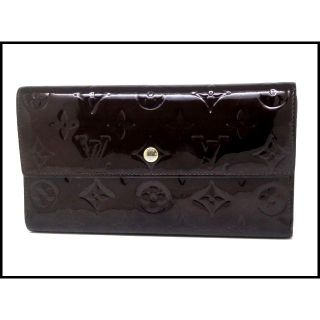 ルイヴィトン(LOUIS VUITTON)の★ルイヴィトン モノグラムヴェルニ アマラント 三つ折り長財布★カード10(財布)