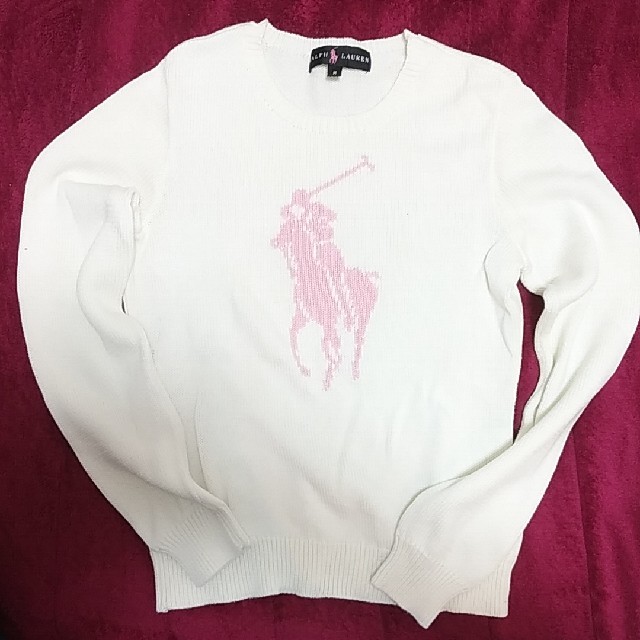 Ralph Lauren(ラルフローレン)のラルフローレン　ピンクポニー　ニットセーター レディースのトップス(ニット/セーター)の商品写真