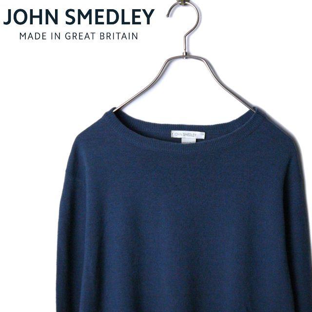 JOHN SMEDLEY(ジョンスメドレー)の【イギリス製】JHON SMEDLEY ジョン スメドレー メリノウール ニット メンズのトップス(ニット/セーター)の商品写真