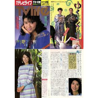 75中井貴恵　1980年代 TV Lifeほか 切り抜き(印刷物)