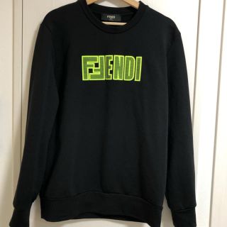 フェンディ(FENDI)のFENDI☆フェンディ ☆蛍光ロゴ☆ジャージスウェット☆Ｍサイズ美品(スウェット)