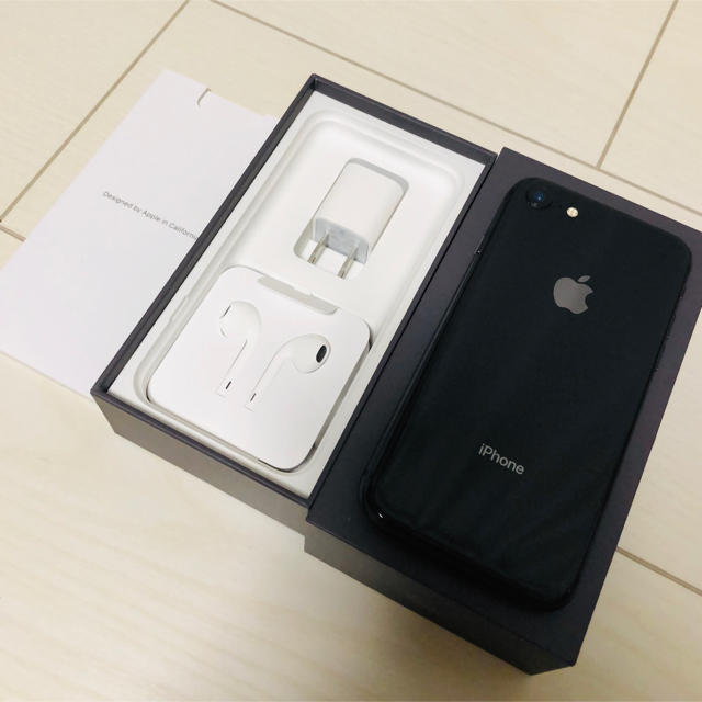 【極美品！バッテリー100】iPhone8 スペースグレー　64GB