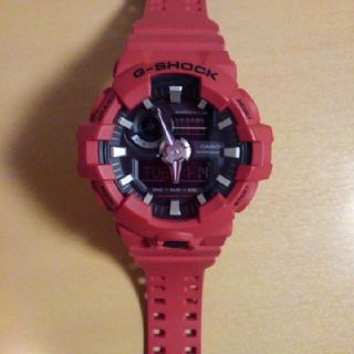 ジーショック(G-SHOCK)の美品 稼動品 CASIO GA-700 赤 G-SHOCK デジアナ 腕時計(腕時計(デジタル))