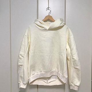 ザラ(ZARA)のアイボリー オーバーサイズ ボリューム パーカー フーディ(パーカー)