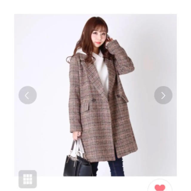 【新品タグ付・完売品】M.deux♡チェックチェスターコートのサムネイル