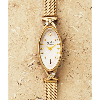 アガット(agete)の超美品 年末購入 アガットagete オーバルフェイスジュエリーウォッチ 時計(腕時計)