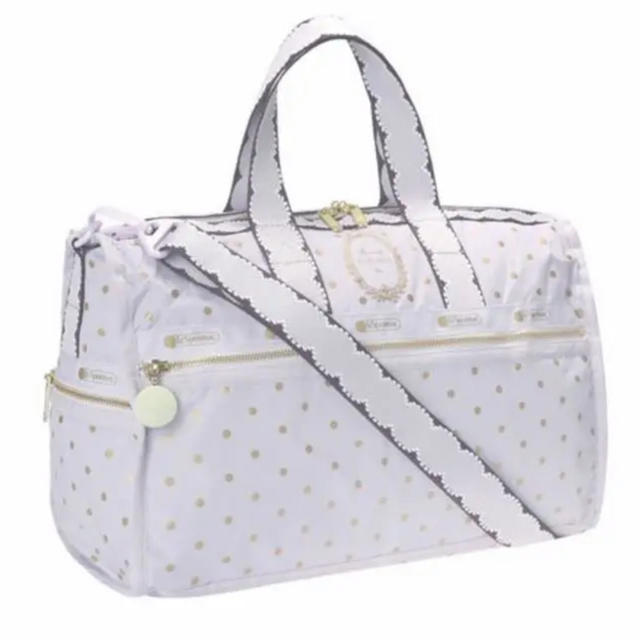 LADUREE(ラデュレ)の新品 ラデュレ×レスポ コラボ ボストンバッグ カシス　WEEKENDER レディースのバッグ(ボストンバッグ)の商品写真