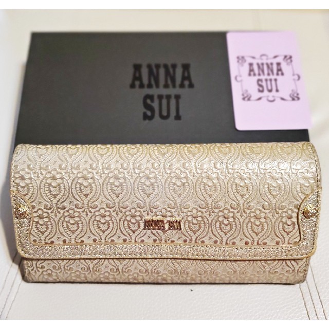 ANNA SUI(アナスイ)の早い者勝ち！【ANNA SUI】アナスイ長財布  シルバーゴールド レディースのファッション小物(財布)の商品写真