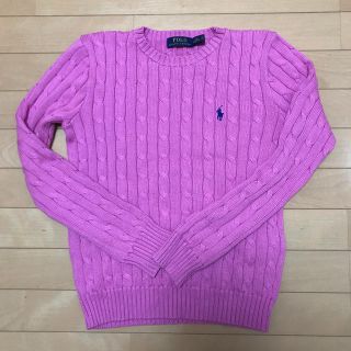 ラルフローレン(Ralph Lauren)のラルフローレン ニット ピンク Mサイズ(ニット/セーター)