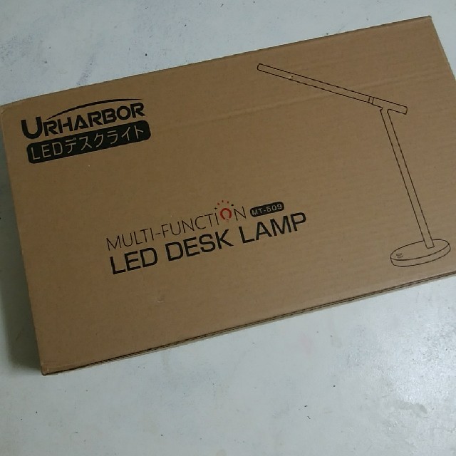 でんこ様専用　LED ディスクランプ　ホワイト インテリア/住まい/日用品のライト/照明/LED(テーブルスタンド)の商品写真