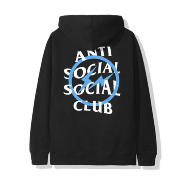 Fragment x Assc Blue Bolt Hoodie Large