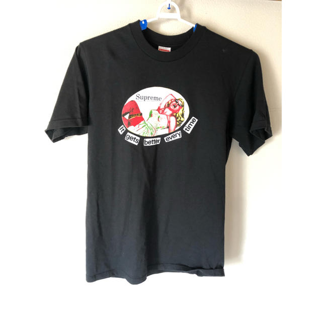 シュプリーム Tシャツ サイズS 黒　ブラックTシャツ/カットソー(半袖/袖なし)