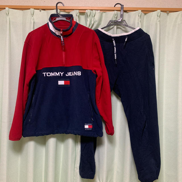 TOMMY HILFIGER(トミーヒルフィガー)のTommy Hilfiger ハーフジップセットアップ美品 メンズのトップス(パーカー)の商品写真