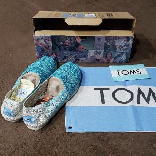 トムズ(TOMS)のトムズ　ブルー　レース(スリッポン/モカシン)