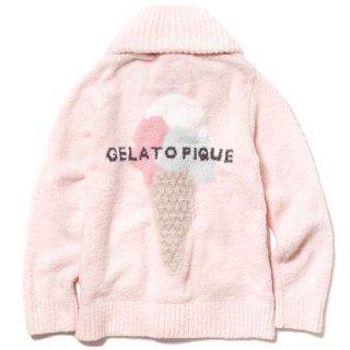 ジェラートピケ(gelato pique)のアイスジャカードショールカーディガン ピンク🍦(カーディガン)