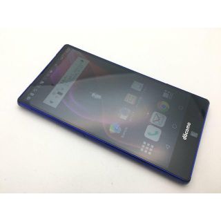 シャープ(SHARP)のSIMフリー docomo AQUOS ZETA SH-01H ブルー◆美品◆(スマートフォン本体)