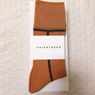 ヤエカ(YAECA)の【新品】シックストックス  chicstocks 靴下　サイズ　L メンズ(ソックス)