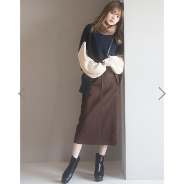 GRL(グレイル)のGRL エコウールタイトスカート レディースのスカート(ひざ丈スカート)の商品写真