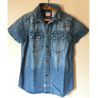 デニムダンガリー(DENIM DUNGAREE)の130～男女兼用デニムダンガリー デニムシャツ(Tシャツ/カットソー)