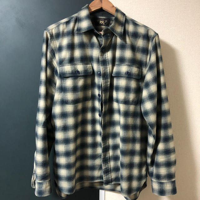 今週末まで！RRL キムタク着　即完売品　チェックシャツシャツ