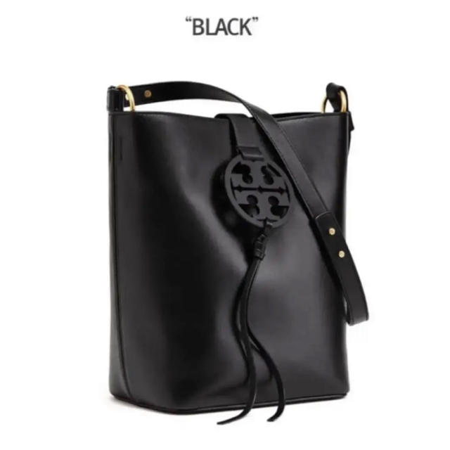 Tory Burch(トリーバーチ)の新品　トリーバーチ 本革バケツバッグ　ブラック レディースのバッグ(ショルダーバッグ)の商品写真