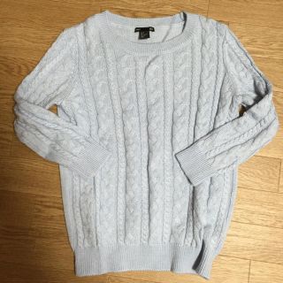 エイチアンドエム(H&M)のH&M 水色ニット(ニット/セーター)