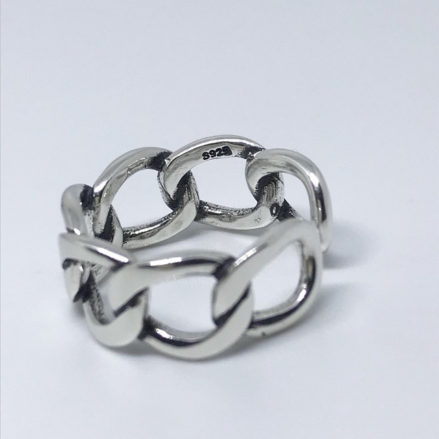 TODAYFUL(トゥデイフル)のsilver925 シルバーリング 
チェーン 鎖 リング 指輪 レディースのアクセサリー(リング(指輪))の商品写真