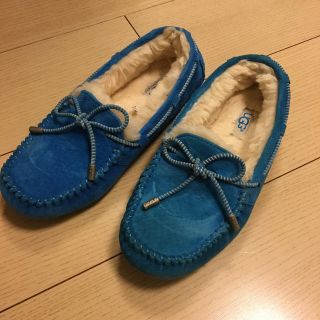 アグ(UGG)のugg⭐︎モカシン⭐︎ブルー⭐︎22cm⭐︎アグ(スリッポン/モカシン)