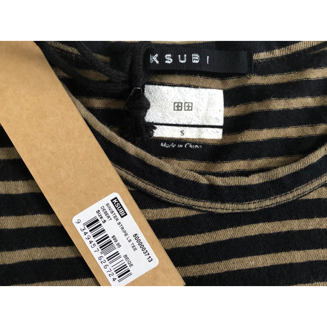 ksubi(スビ)のKSUBI SINISTER STRIPE LS TEE DESERT メンズのトップス(Tシャツ/カットソー(七分/長袖))の商品写真