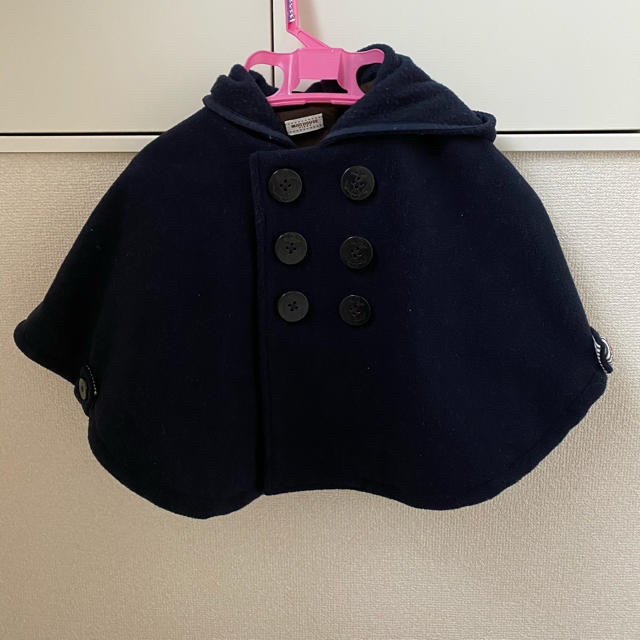 mikihouse(ミキハウス)の美品！ミキハウス　ピーコートテイストマント キッズ/ベビー/マタニティのベビー服(~85cm)(ジャケット/コート)の商品写真