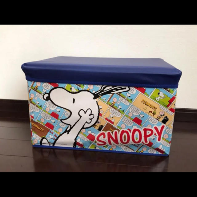 SNOOPY(スヌーピー)のスヌーピー 座れる収納ボックス 玩具入れ 小物入れ 1⃣点限り インテリア/住まい/日用品の収納家具(ケース/ボックス)の商品写真