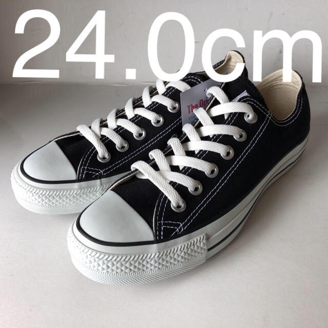 CONVERSE(コンバース)の新品　コンバース　オールスター　OX  BK ブラック　24.0cm レディースの靴/シューズ(スニーカー)の商品写真