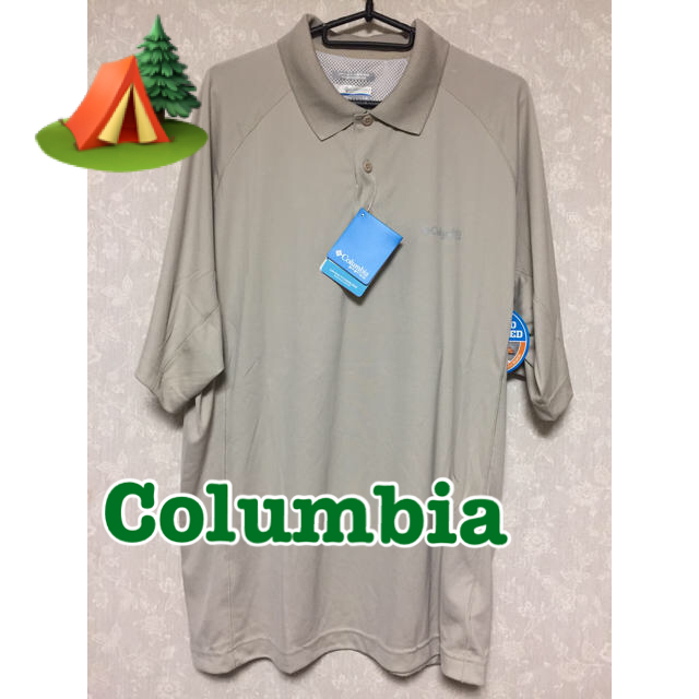 【新品】Columbia コロンビア ポロシャツ タグ付き 涼しい素材  大きめ