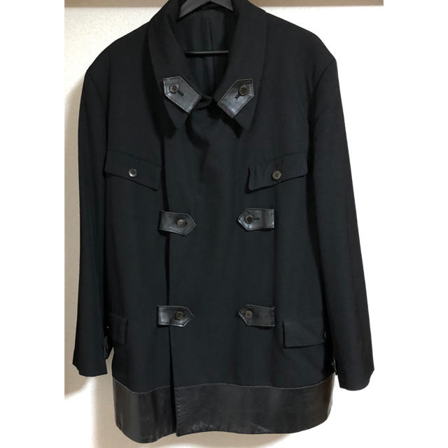 yohji  yamamoto レザードッキングジャケット