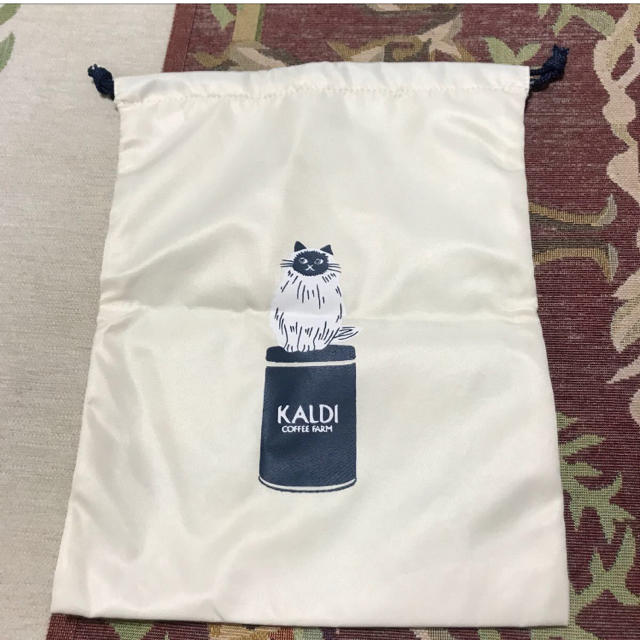 KALDI(カルディ)のカルディ　ねこ　巾着袋 レディースのファッション小物(その他)の商品写真