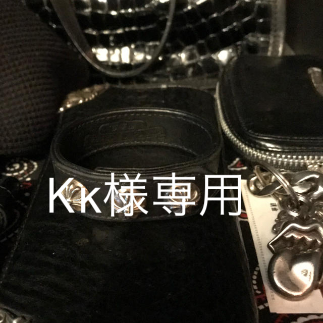 Chrome Hearts(クロムハーツ)のクロムハーツ　レザーブレスレット メンズのアクセサリー(ブレスレット)の商品写真