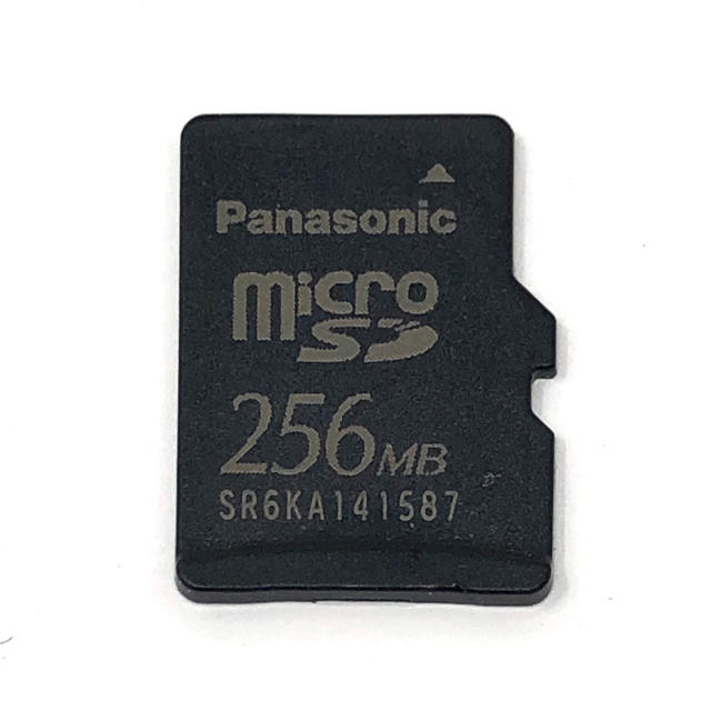 Panasonic(パナソニック)のmicroSDカード★256MB★ スマホ/家電/カメラのPC/タブレット(PC周辺機器)の商品写真