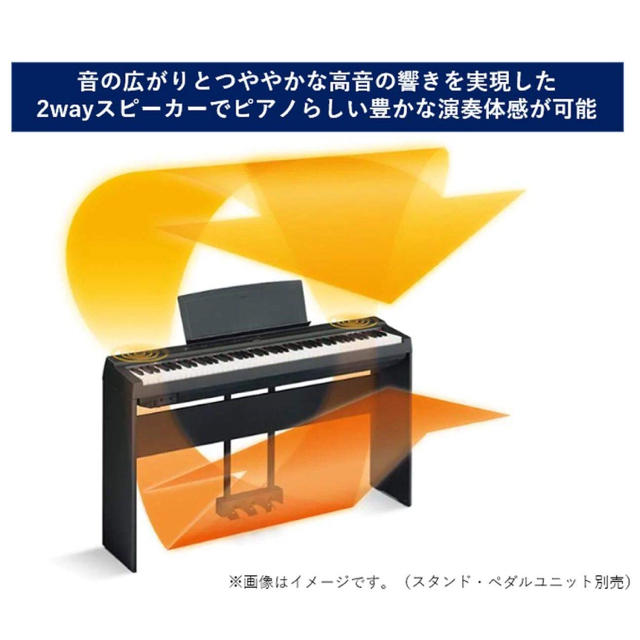 ヤマハ YAMAHA 電子ピアノ Pシリーズ 88鍵盤 ブラック P-125B 楽器の鍵盤楽器(電子ピアノ)の商品写真