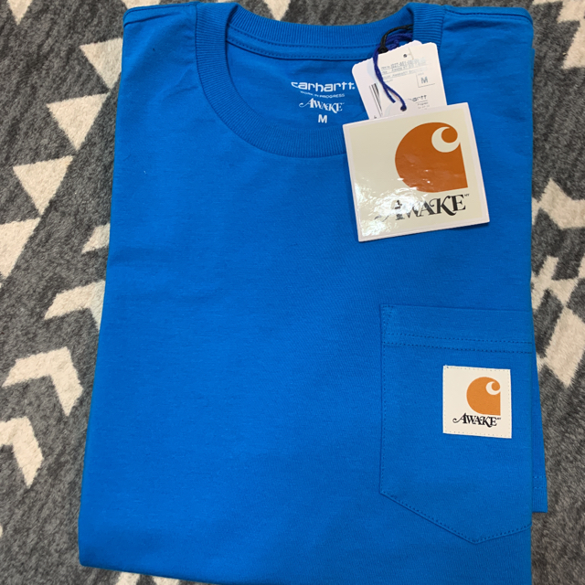 Awake NY×Carhartt WIP / POCKET T / 青 / M