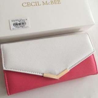 セシルマクビー(CECIL McBEE)の新品 セシルマクビー フラワーポイント 長財布 ウォレット ピンク(財布)