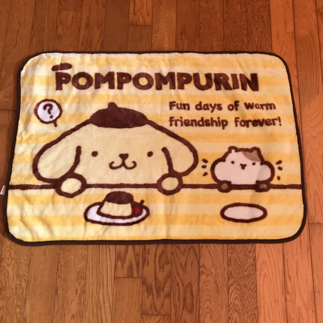 ポムポムプリン(ポムポムプリン)の専用POMPOMPURIN ブランケット キッズ/ベビー/マタニティのこども用ファッション小物(おくるみ/ブランケット)の商品写真