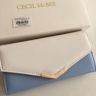 セシルマクビー(CECIL McBEE)の新品 セシルマクビー フラワーポイント 長財布 ウォレット ブルー(財布)