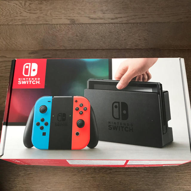 任天堂(ニンテンドウ)のNintendo Switch Joy-Con (L) ネオンブルー/ (R) エンタメ/ホビーのゲームソフト/ゲーム機本体(家庭用ゲーム機本体)の商品写真