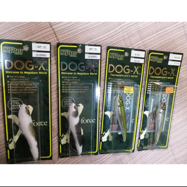 Megabass(メガバス)のメガバスDOG-X 4点、POP-X 1点、POP-MAX2点  の7点セット！ スポーツ/アウトドアのフィッシング(ルアー用品)の商品写真